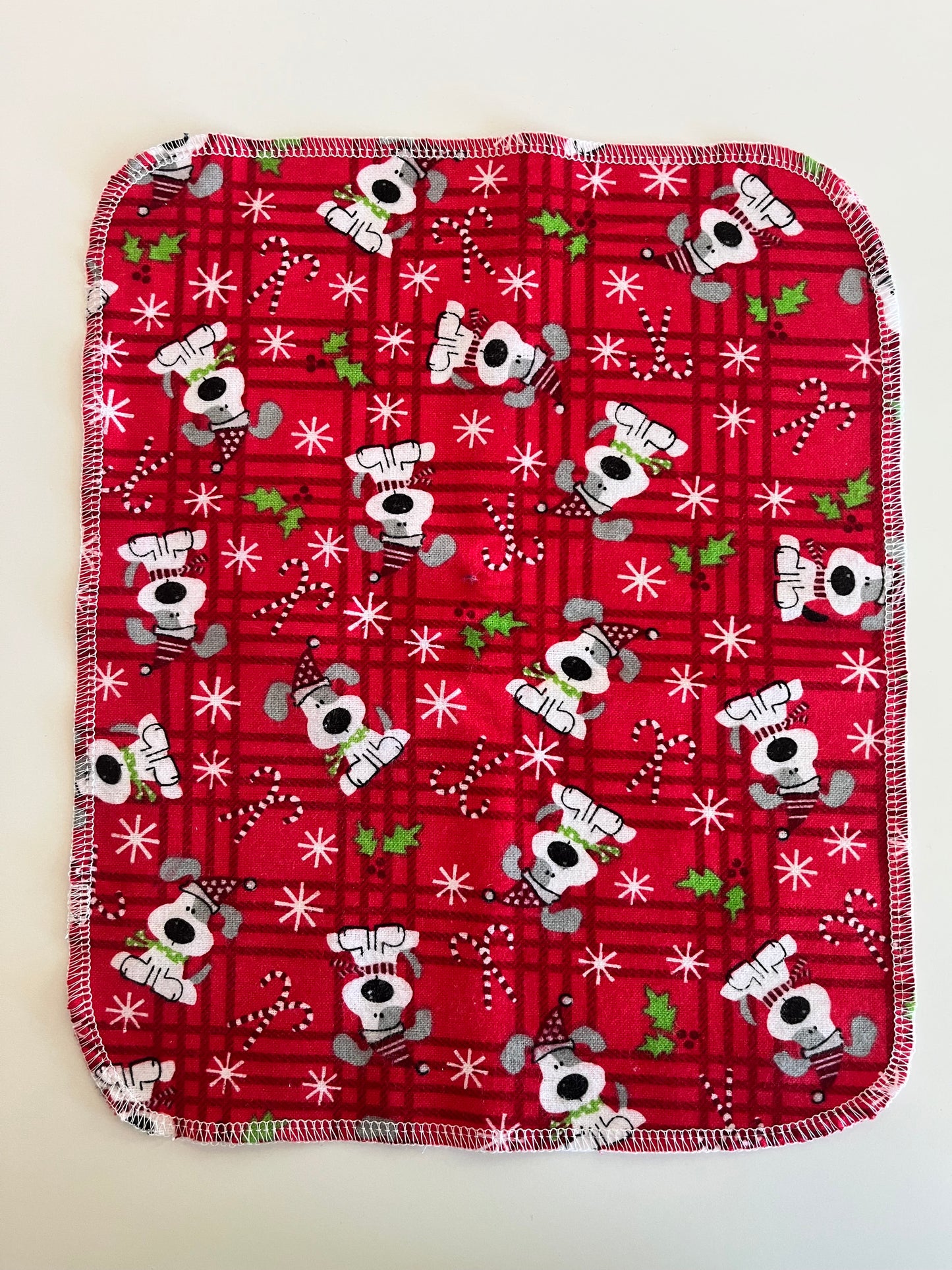 Christmas Dog Set of 12 One Ply Non-Paper 10x12